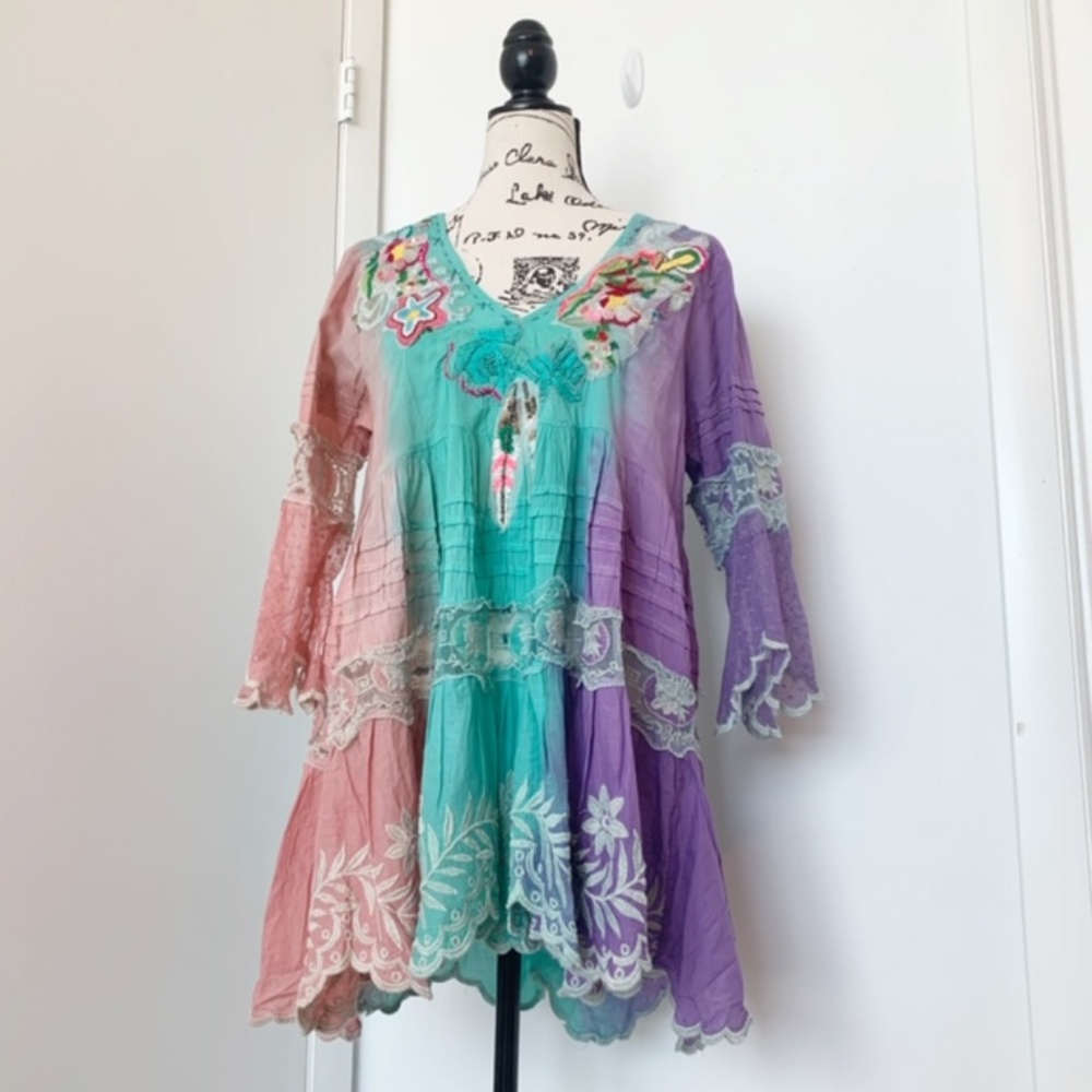 NWT Antica Sartoria Boho Dress/Tunic/Beach Coverup